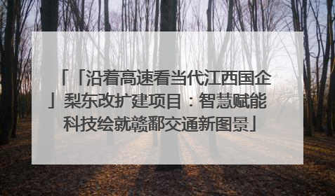 「沿着高速看当代江西国企」梨东改扩建项目：智慧赋能 科技绘就赣鄱交通新图景