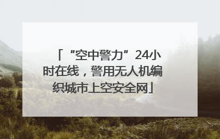 “空中警力”24小时在线，警用无人机编织城市上空安全网