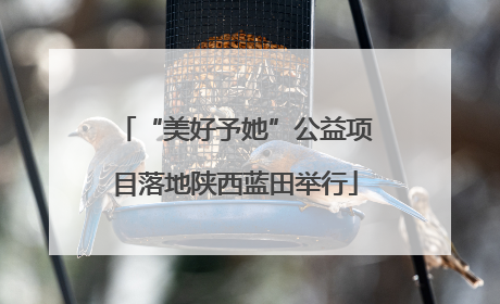 “美好予她”公益项目落地陕西蓝田举行