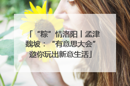 “粽”情洛阳丨孟津魏坡：“有意思大会”邀你玩出新意生活