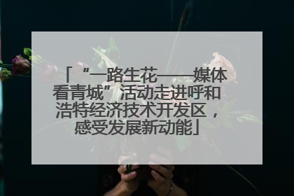 “一路生花——媒体看青城”活动走进呼和浩特经济技术开发区，感受发展新动能