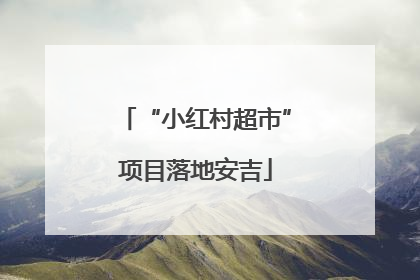 “小红村超市”项目落地安吉
