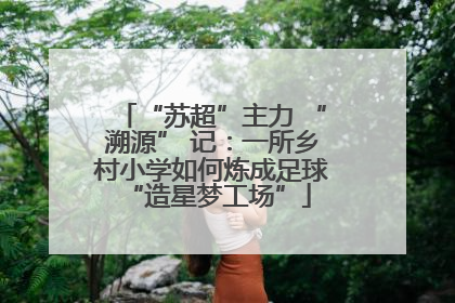 “苏超”主力 “溯源” 记：一所乡村小学如何炼成足球 “造星梦工场”