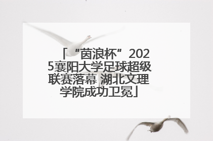 “茵浪杯”2025襄阳大学足球超级联赛落幕 湖北文理学院成功卫冕