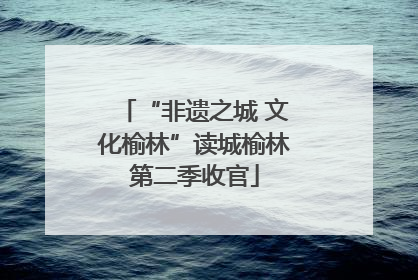 “非遗之城 文化榆林”读城榆林第二季收官