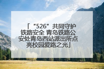 “526”共同守护铁路安全 青岛铁路公安处青岛西站派出所点亮校园爱路之光