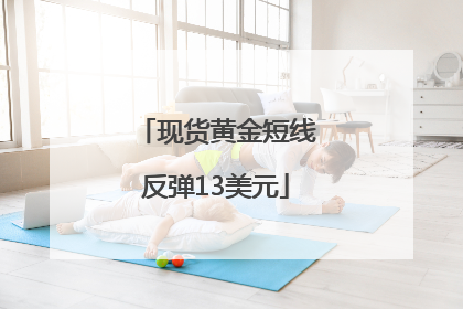 现货黄金短线反弹13美元