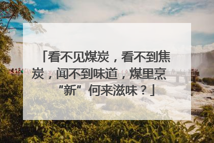 看不见煤炭，看不到焦炭，闻不到味道，煤里烹“新”何来滋味？
