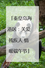 秦皇岛海港区：关爱残疾人 情暖端午节