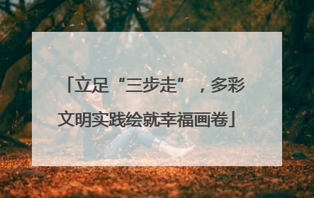 立足“三步走”，多彩文明实践绘就幸福画卷