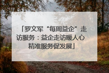 罗文军“每周益企”走访服务：益企走访暖人心 精准服务促发展