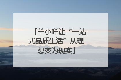 羊小咩让“一站式品质生活”从理想变为现实