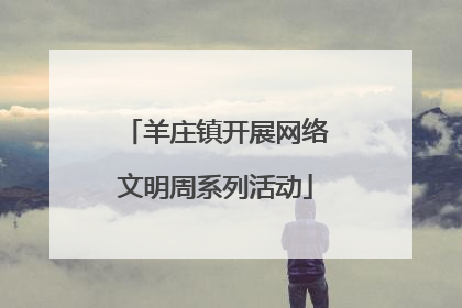 羊庄镇开展网络文明周系列活动