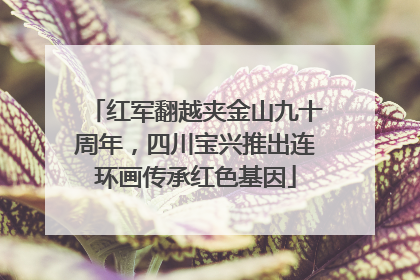 红军翻越夹金山九十周年，四川宝兴推出连环画传承红色基因