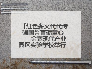 红色薪火代代传 强国誓言砺童心——金寨现代产业园区实验学校举行分批入队仪式