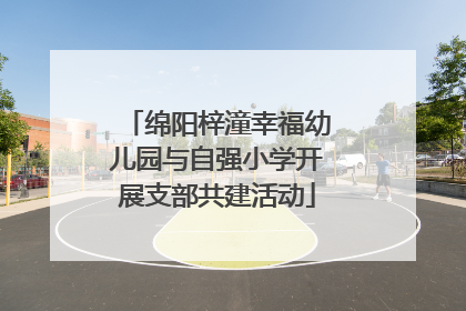 绵阳梓潼幸福幼儿园与自强小学开展支部共建活动