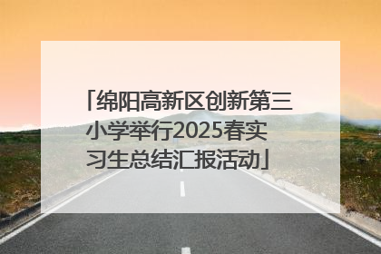 绵阳高新区创新第三小学举行2025春实习生总结汇报活动