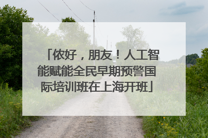 侬好，朋友！人工智能赋能全民早期预警国际培训班在上海开班