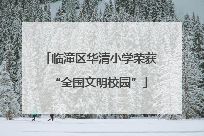 临潼区华清小学荣获“全国文明校园”