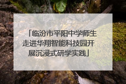 临汾市平阳中学师生走进华翔智能科技园开展沉浸式研学实践