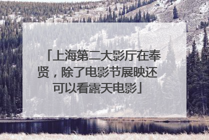 上海第二大影厅在奉贤，除了电影节展映还可以看露天电影