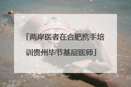 两岸医者在合肥携手培训贵州毕节基层医师