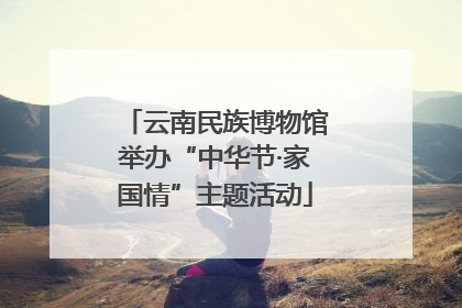 云南民族博物馆举办“中华节·家国情”主题活动