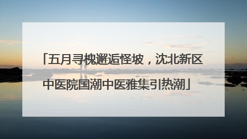 五月寻槐邂逅怪坡，沈北新区中医院国潮中医雅集引热潮