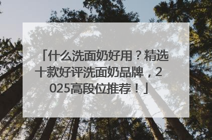 什么洗面奶好用？精选十款好评洗面奶品牌，2025高段位推荐！