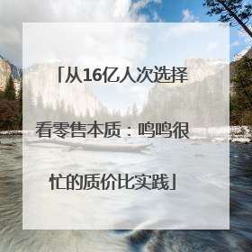 从16亿人次选择看零售本质：鸣鸣很忙的质价比实践