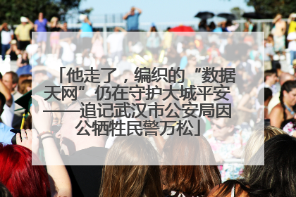 他走了，编织的“数据天网”仍在守护大城平安——追记武汉市公安局因公牺牲民警万松