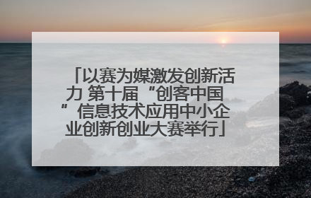 以赛为媒激发创新活力 第十届“创客中国”信息技术应用中小企业创新创业大赛举行