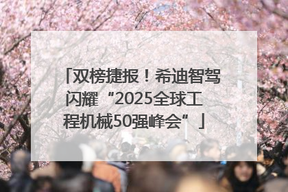 双榜捷报！希迪智驾闪耀“2025全球工程机械50强峰会”
