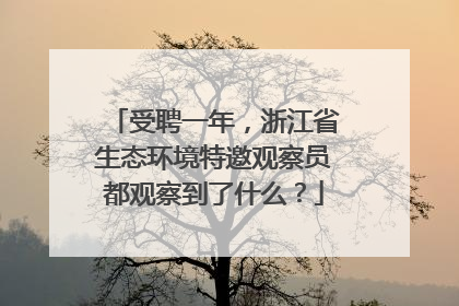 受聘一年，浙江省生态环境特邀观察员都观察到了什么？