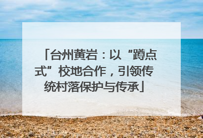 台州黄岩：以“蹲点式”校地合作，引领传统村落保护与传承