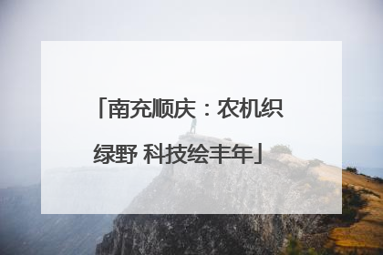 南充顺庆：农机织绿野 科技绘丰年