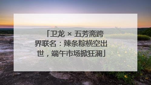 卫龙 × 五芳斋跨界联名：辣条粽横空出世，端午市场掀狂澜