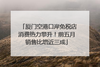 厦门空港口岸免税店消费热力攀升！前五月销售比增近三成