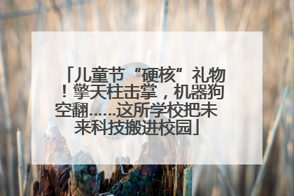 儿童节“硬核”礼物！擎天柱击掌，机器狗空翻……这所学校把未来科技搬进校园