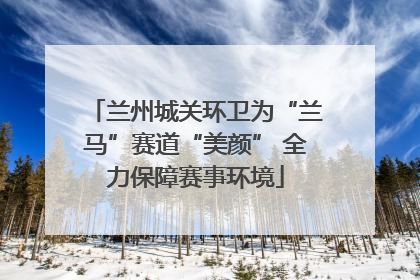 兰州城关环卫为“兰马”赛道“美颜” 全力保障赛事环境