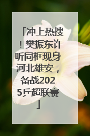 冲上热搜！樊振东许昕同框现身河北雄安，备战2025乒超联赛