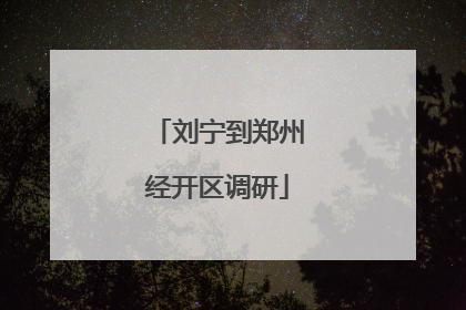 刘宁到郑州经开区调研