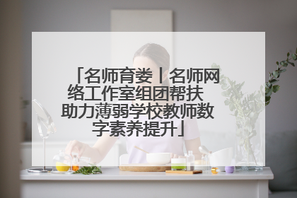 名师育娄丨名师网络工作室组团帮扶 助力薄弱学校教师数字素养提升
