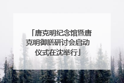 唐克明纪念馆暨唐克明御膳研讨会启动仪式在沈举行