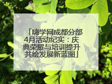 嗨学网成都分部4月活动纪实：庆典荣耀与培训提升共绘发展新蓝图