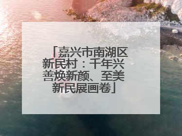 嘉兴市南湖区新民村：千年兴善焕新颜、至美新民展画卷