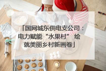 国网城东供电支公司：电力赋能“水果村” 绘就美丽乡村新画卷