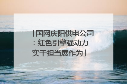 国网庆阳供电公司：红色引擎强动力 实干担当展作为