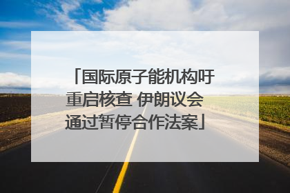 国际原子能机构吁重启核查 伊朗议会通过暂停合作法案