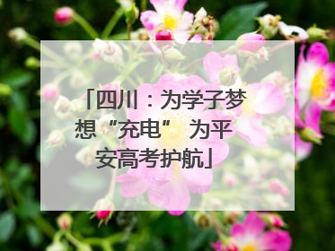 四川：为学子梦想“充电” 为平安高考护航